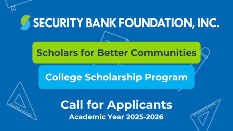 Security Bank Scholarship 2025-2026 is Open | Apply Now
