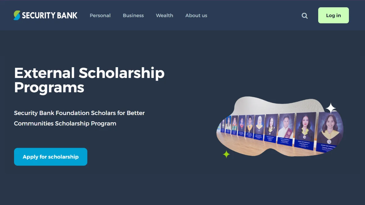 Security Bank Scholarship 2026-2027