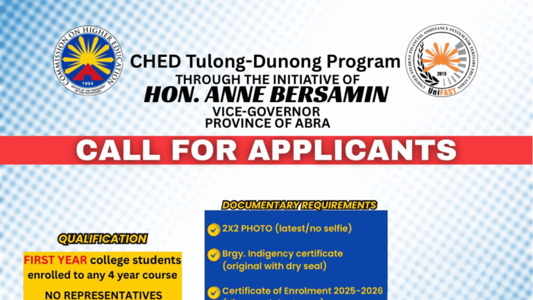 CHED Tulong Dunong Scholarship 2025-2026 Online Application